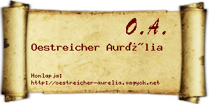 Oestreicher Aurélia névjegykártya